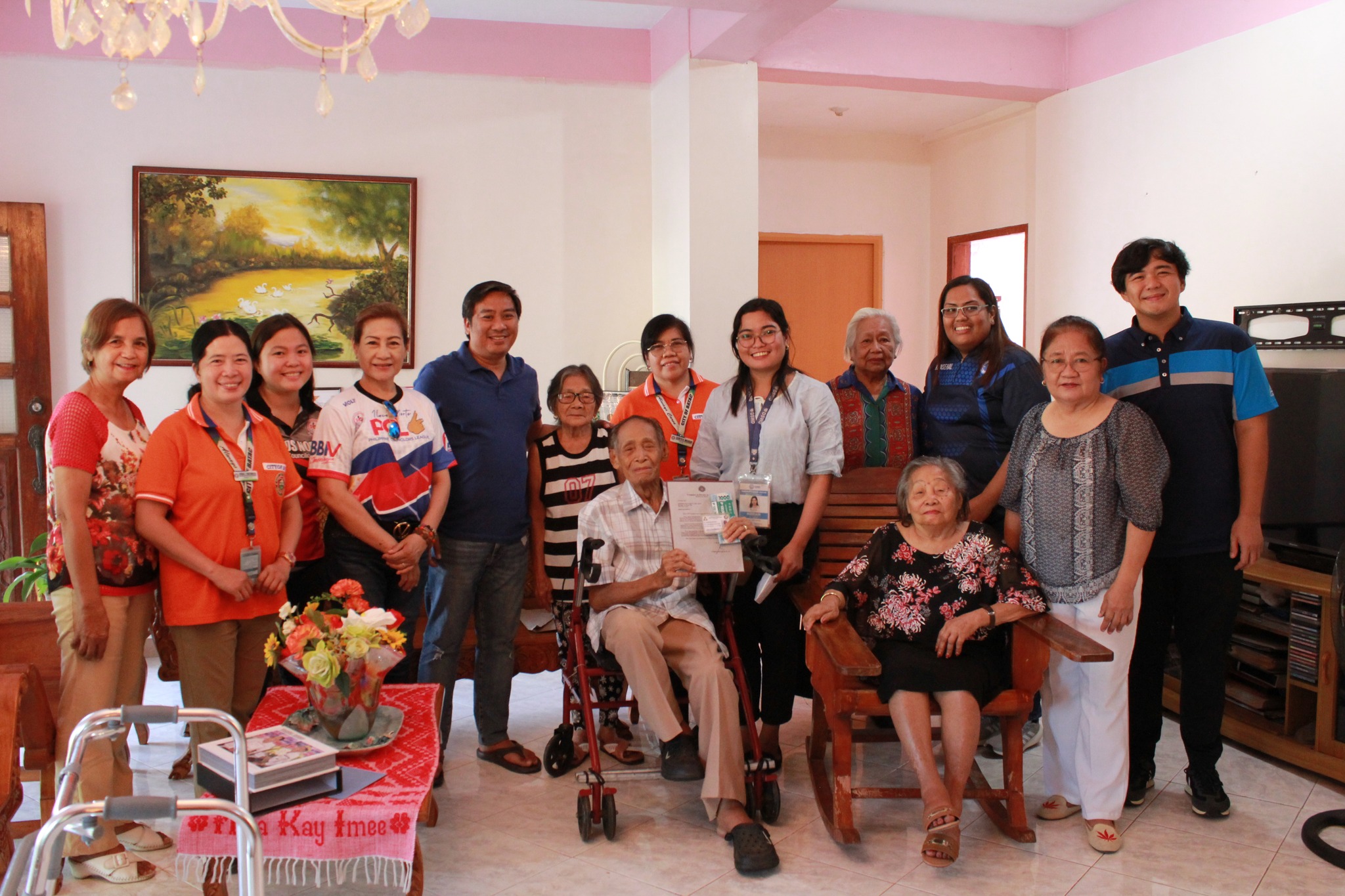 Awarding of the Php 100,000.00 cash gift for our centenarians