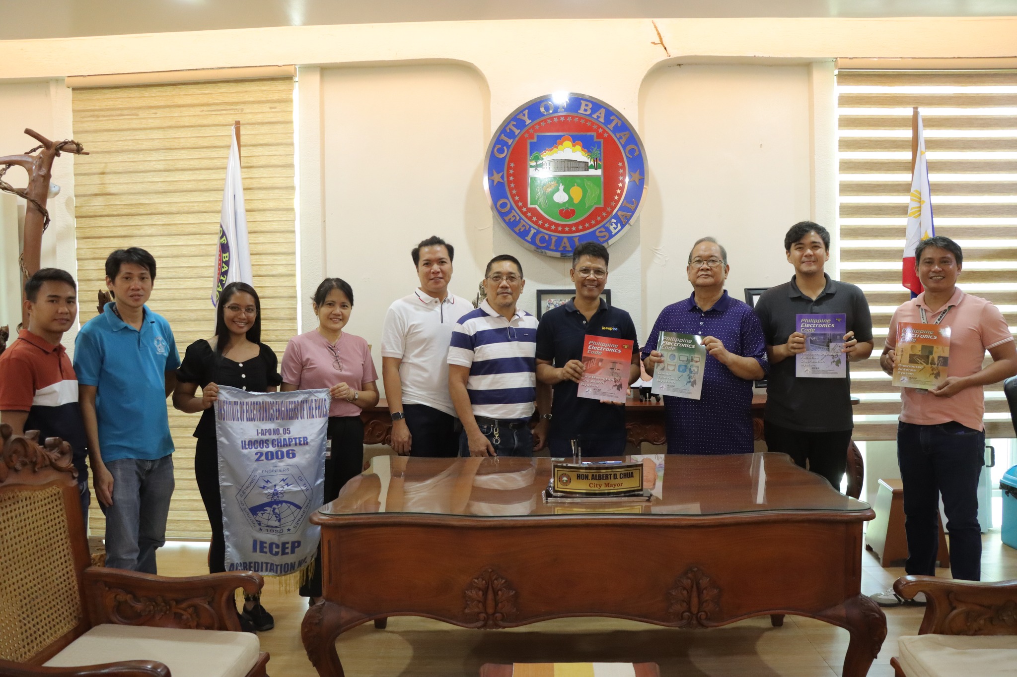 IECEP ILOCOS CHAPTER DONATES REFERENCE BOOKS TO CITY BUILDING OFFICE