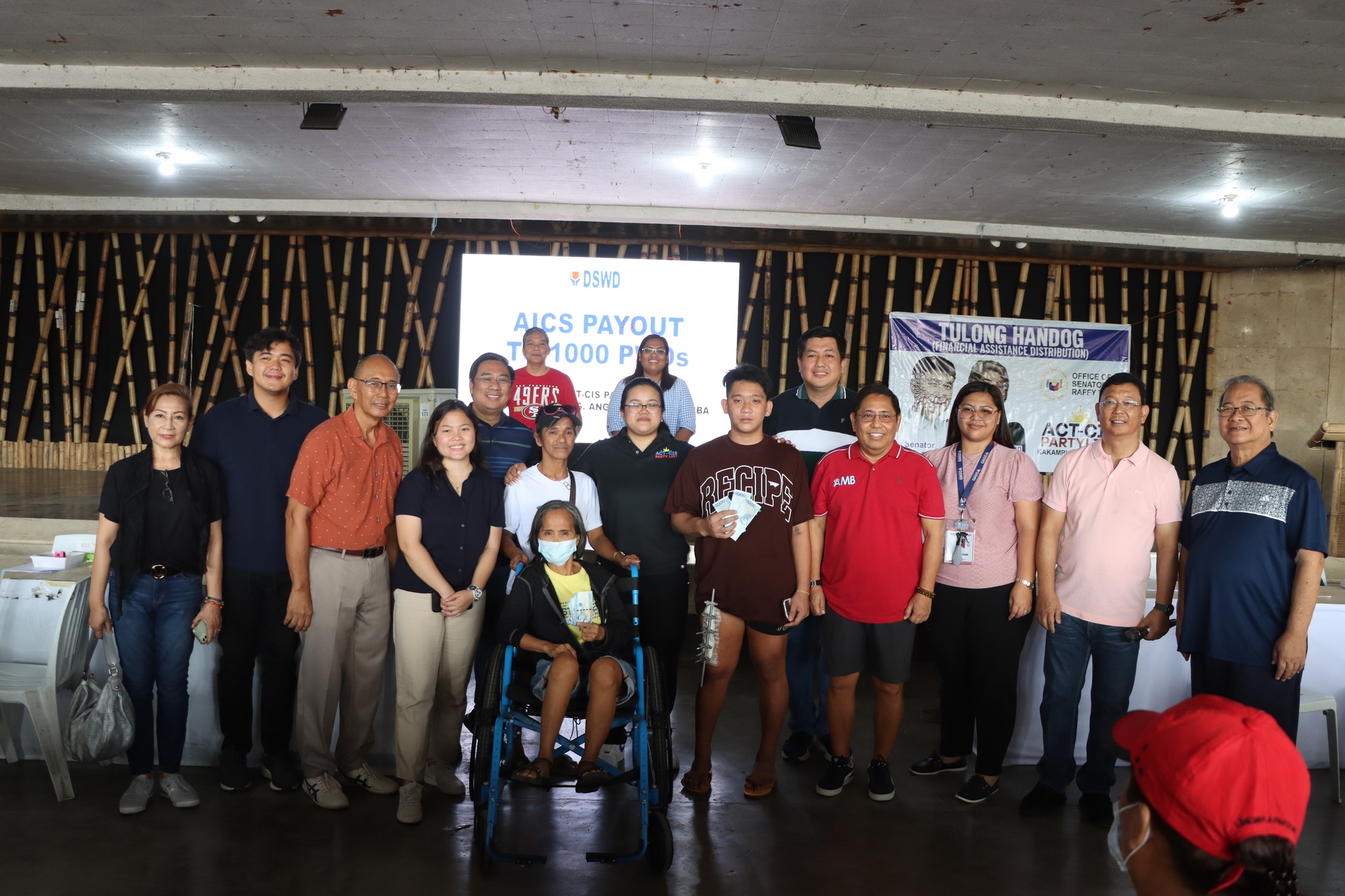 AICS PAYOUT TO 1000 PWDs