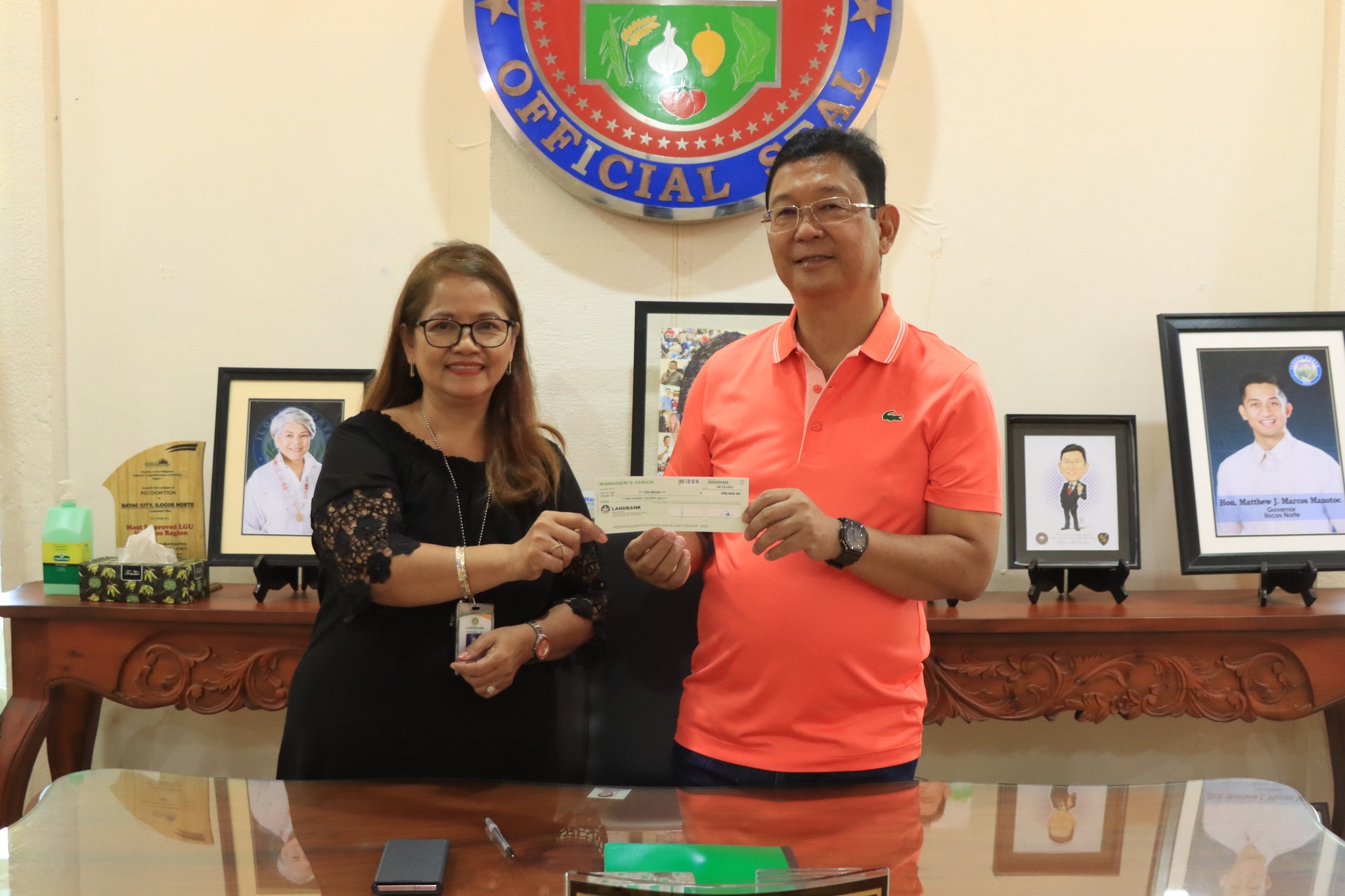 LBP DONATES PHP100,00.00 FOR FAMILIES HIT BY EGAY