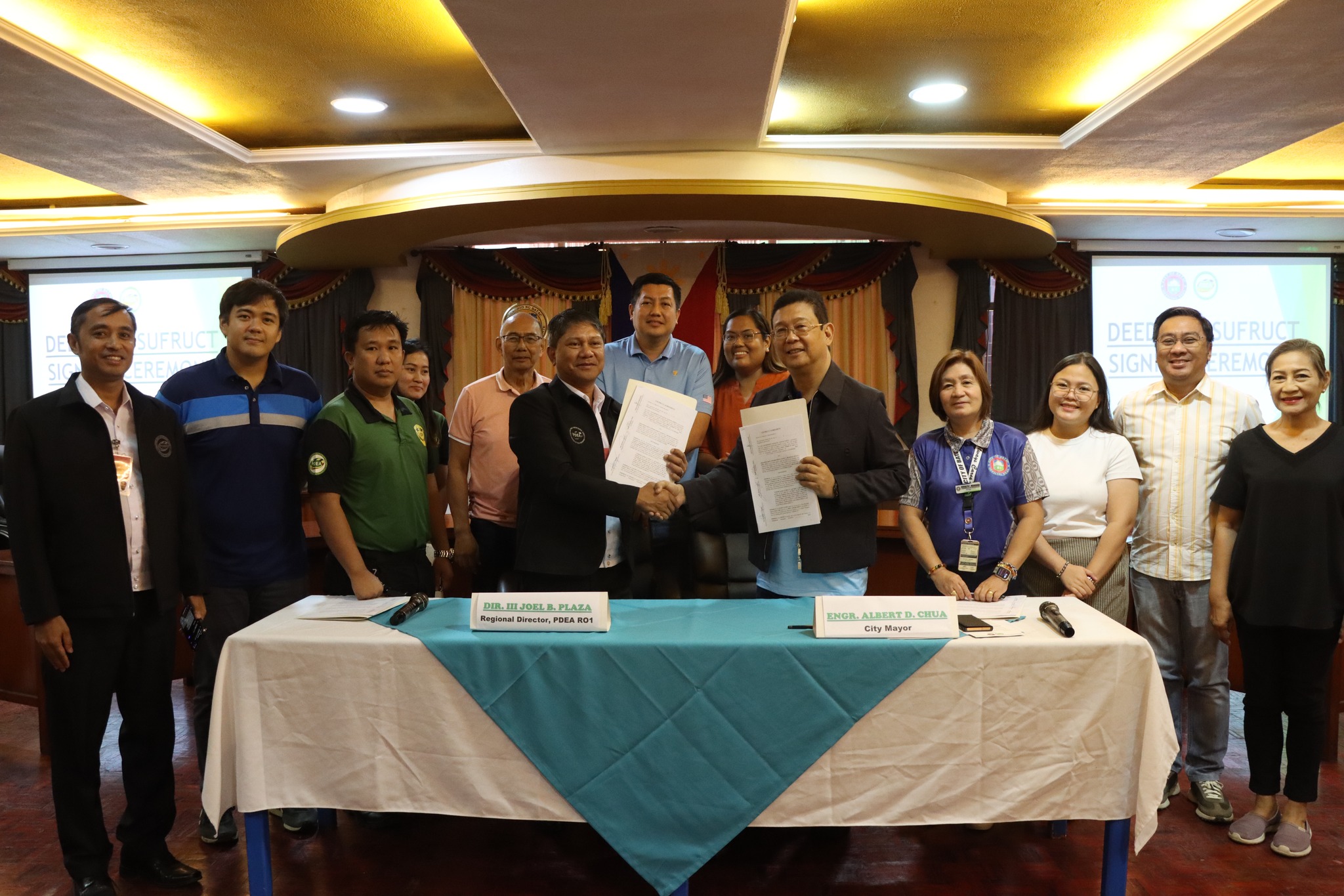 PDEA-RO 1 AND CGB FORMALLY SEAL USUFRUCT AGREEMENT FOR PDEA DRUG ENFORCEMENT FACILITY SITE