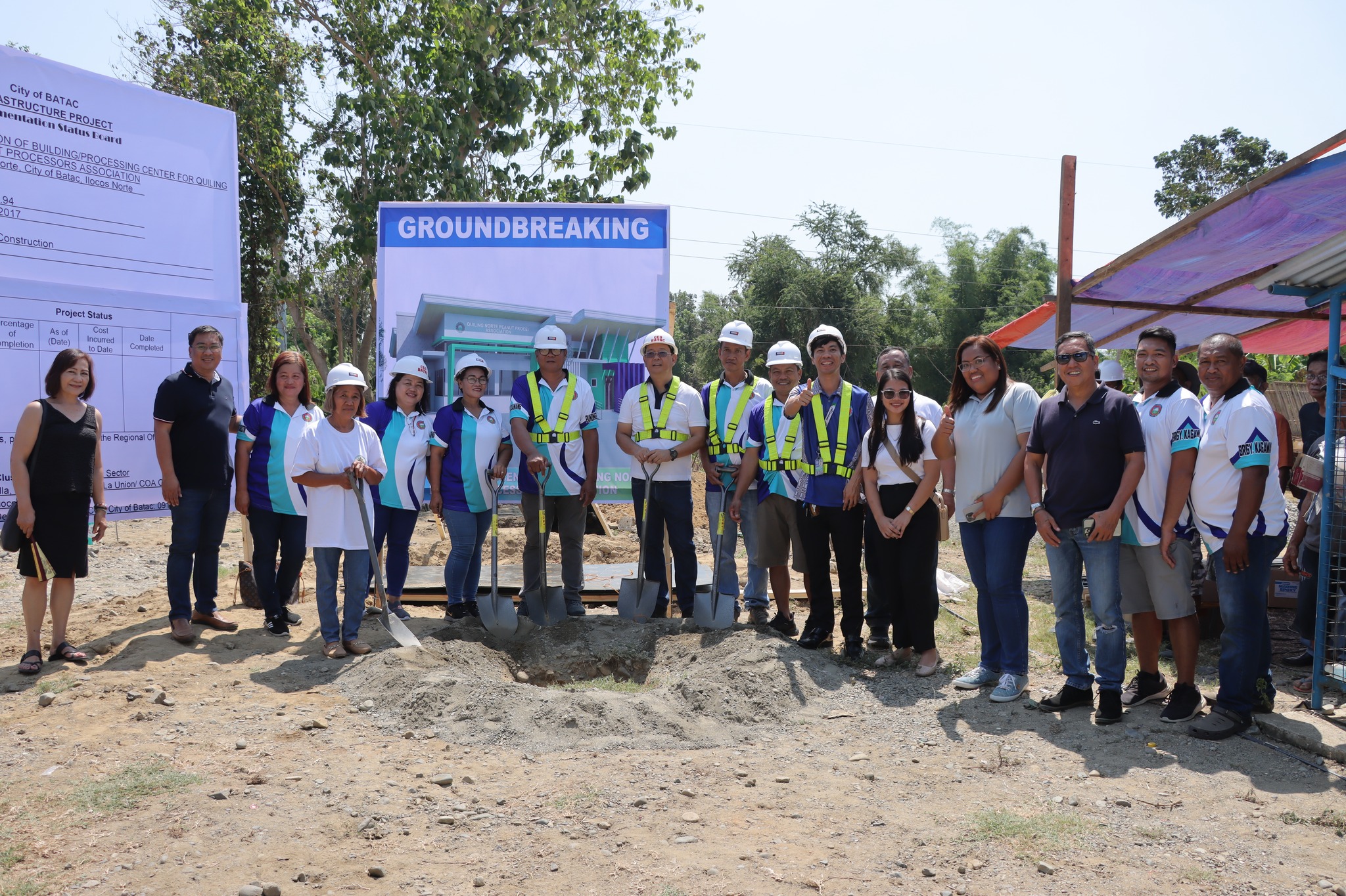 GROUNDBREAKING OF THE PEANUT PROCESSING CENTER IN BARANGAY QUILING NORTE